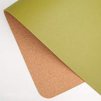 Ruby Lil Natural Cork & Leather Office Desk Mat, Dual Use Desk Matt for Desktop,Ultra Thin Waterproof PU Leather Mouse Pad,Working for Home Accessories,Grass,35"x 18" by RubyLil