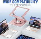 Laptop Stand for desk(360°Rotating),Aluminum laptop Riser for 10-16"Laptops - Image 5