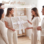 Pinkunn 18" x 24" Linen Fabric Bulletin Board with Ribbon Wall Decor, White - Image 7