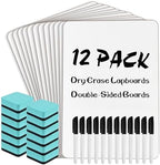 Small Dry Erase Boards Classroom Pack 12 x 9 Inch 12 Pack Whiteboard by COYMOS