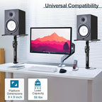 Vondynote Studio Monitor Stands Desk Clamp Speaker Stands with Cable Hole - Image 7