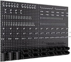 INCLY 48x36 Inch Metal Peg Board Kit 1/4" Pegboard Hooks Accessories by INCLY
