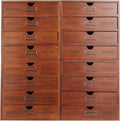 Vintage Wooden Drawer Organizer with 16 Drawers, 4-Tier Stackable Desktop Storage Box for Office, Home, Craft Supplies – Compact Space-Saving Design, Sturdy Pine Wood Construction, Built-In Label by Emmliy-Buynow_LLC