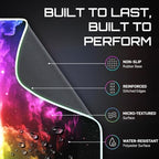 Gerlos RGB Gaming Mouse Pad, Large LED Desk Mat for Gamer, 31.5" x 11.8" - Image 4