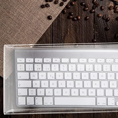 DOITOOL Clear Acrylic Keyboard Cover Protector Keyboard Dust Cover for Desktop and Full Size Water and Spill Resistant Skin for Home and Office 18.70 X 6.10 X 1.96 in - Image 2
