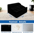 Foot Rest Under Desk, Ergonomic Foot Stool for Office and Home (Black) - Image 3