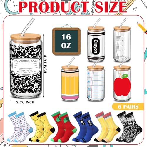 6 Sets Welcome Back to School Teacher Gift, First Day of School Gifts Cups - Image 3