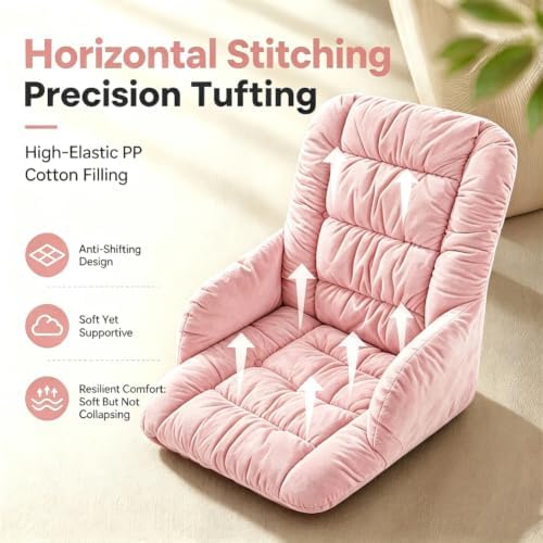 Desk Chair Cushion Office Chair Pad with High Back Support Seat Cushion with Non-Slip Bottom for Office Car Home Dining Room Kitchen - Image 5