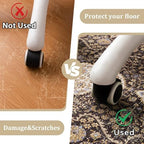 Office Chair Mat for Hardwood Floor, 48"x36" Easy Glide Computer Desk Mat Protector for Rolling Chair Under Desk Rug Nonslip Backing, Machine Wash (Modern) - Image 4