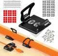 [Made in the UK] 30-Pack Adjustable Elastic Self-Adhesive Cable Tidy Clips, Cable Management Organiser for Office, Home, Under Desk, Behind TV, Charging Phone, Laptop, PC, HDMI, USB (BLACK) by CableGenie