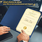 200 Pack Navy Blue Certificate Holders 8.5x11 Diploma Covers Folders - Image 5