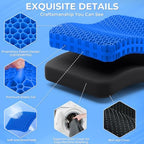 TushGuard Gel Seat Cushion for Long Sitting, Breathable Thick Patent Design - Image 4