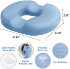 CloudBliss Donut Pillow Stadium Seat Cushion for Tailbone Pain Relief and Hemorrhoids, Memory Foam Seat Chair Cushion, Portable Seat Cushions for Bleachers, Car, Home & Office - Image 2