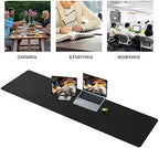 MAIDERN 63”x 15.7” Leather Desk Pad XXL, Large Desk Mat, Cork & Leather Large Mouse pad for Desk, Waterproof Computer Desk Pad for Gaming Home Office (Black) … - Image 6