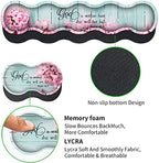 Mouse Pad Set, Large Gaming Mouse Pad + Keyboard Wrist Rest Support + Mouse Wrist Cushion + Coaster, Non-Slip Rubber Base, 31.5 x 11.8 in Extended Desk Mat for Office, Psalm 46-5 Pink Hyacinth - Image 3