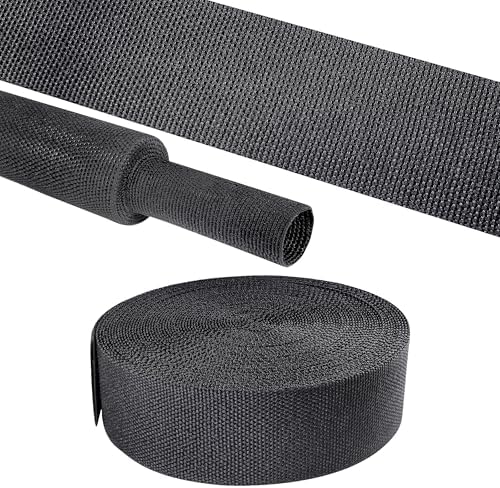 Wire Loom 2 in 1 Heat Shrinkable Fabric Tubing Wrap 1-1/8"-14FT by Sunnarepoon