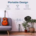 Projector Stand Tripod Laptop Tripod with Wheels & Adjustable Height Portable Podium Stand with Phone Holder Projector Holder for Home, Office, School & DJ Matte Black - Image 6