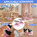 Foot Rest Under Desk ，Ergonomic Foot Stool Under Office Desk - Rocking for Fidgeters，Effectively Relaxes The Leg Muscles，Detachable and Easy to Assemble，2 Pieces Pink - Image 6