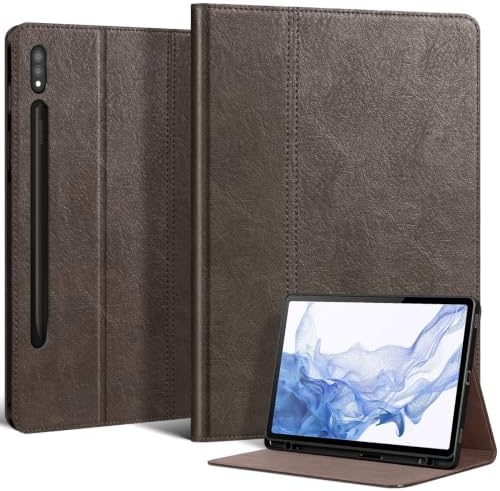 Leather Case for Samsung Galaxy Tab S7/S8 11" 2020/2022 Folio Cover by FocusonNANRUILCase
