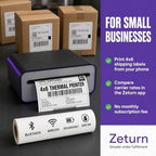 4x6 Thermal Label Printer - Bluetooth, Wireless, 2 Extra Label Rolls - Image 7