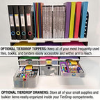 Ultimate Office TierDrop Desktop Organizer, 24 Compartment Sorter, 3-Wide - Image 6