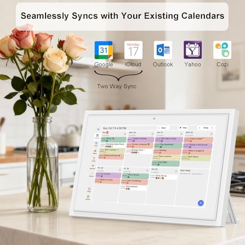 Digital Calendar 10.1 Inch Wall Plan Touch Screen WiFi picture esay to use - Image 2