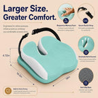 Memory Foam Ergonomic Seat Cushion for Office Chairs Pain Relief - Image 3