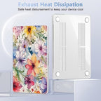 May Chen for MacBook Air 15 inch Case M5 M4 M3 M2 2026 2024-2023, Model A3448 A3241 A3114 A2941, Closes Seamlessly Hard Shell Laptop Cover with Keyboard Cover, Abstract Florals - Image 5