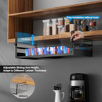 AmonHouseware 2Pack Expandable Under Shelf Storage Basket Organizer,Black - Image 3