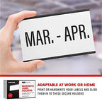 25pcs Magnetic Label Holders 3x5 Inches | C Channel Magnetic Index Card Holder for Steel Shelves, Warehouse Racks - Image 3