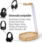 Avantree TR902 - Wood and Aluminum Headphone Stand with Cable Holder - Image 4