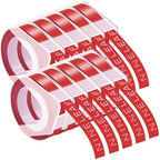 NineLeaf 10 Pack Compatible for Dymo 520102 9mm 3D Embossing Label Maker Tape 3/8'' White on Red 3D Plastic Labels for Organizer Xpress Pro, MoTEX E101 E404, Office Mate II by NineLeaf
