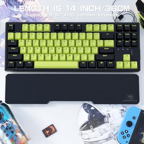 Acrylic Keyboard Wrist Rest - TENKEYLESS 80% Keyboard- Mechanical Keyboards Ergonomic Palm Rest for Computer Keyboard,Anti-Slip Base,Wrist Pad for Laptop,Office & Home-Easy Typing (Black) - Image 7