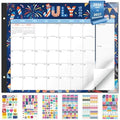 Ospelelf Desk Calendar 2026-2027 Large 22"x17" Monthly Family Planner Pad with Protective Cover 18 Months Use July 2026 to December 2027 Season by OspelelfOfficeSupplies