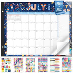 Ospelelf Desk Calendar 2026-2027 Large 22"x17" Monthly Family Planner Pad with Protective Cover 18 Months Use July 2026 to December 2027 Season by OspelelfOfficeSupplies