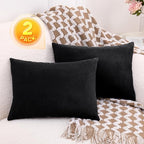 1 MIDDLE ONE 2 Pack Small Pillow, 16 X 12 Inches, Memory Foam Mini Pillow for Travel, Camping, Sleeping, Nap and Neck, Knee, Lumbar Support, Tiny Cushion for Pet, Dogs (Black) - Image 6