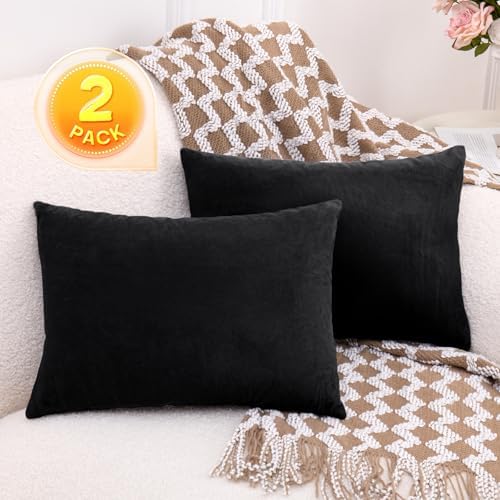 1 MIDDLE ONE 2 Pack Small Pillow, 16 X 12 Inches, Memory Foam Mini Pillow for Travel, Camping, Sleeping, Nap and Neck, Knee, Lumbar Support, Tiny Cushion for Pet, Dogs (Black) - Image 6