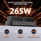 Charging Station for Multiple Devices, Adjustable Dividers Charger Dock - Image 2