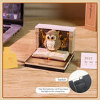 3D Calendar 2027,Time Piece Calendar 2027 with 3D Memo Pad Notepad,Cute Owl Sculpture Desk Calendars,3D Art Calendars,Tear Away Calendars,Christmas Gift,New Year Gift (Cute Owl) - Image 5