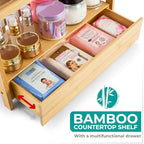 Sorbus Matcha Station Shelf, Bamboo (17" x 6.5" x 12.6") - Image 4
