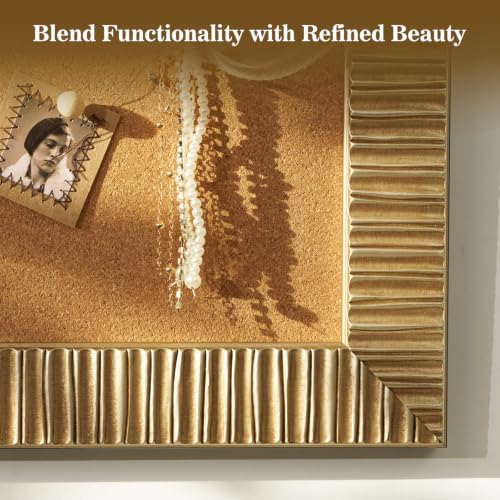 18x24 Bulletin Board for Travel Family Photos Posters Prints,Champagne Gold - Image 4