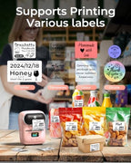 Phomemo M110 Label Maker Machine with 3 Tapes and Bag, 2 Inch Label Printer - Image 2