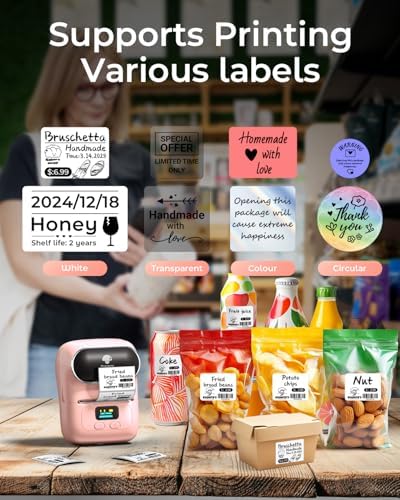 Phomemo M110 Label Maker Machine with 3 Tapes and Bag, 2 Inch Label Printer - Image 2