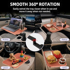 360° Rotating Car Desk Tray for Laptop & Food, Fits Tesla Model Y/3/S - Image 7