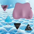 Skechers Lumbar Pillow Premium Gel & Memory Foam, Lumbar Support Pillow for Office,Chair Lower Back Pain Relief Lumbar Pillow,Ergonomic Back Support Pillow for Office Chair,Car,Home,Travel,Purple - Image 3