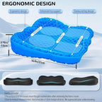 NEW-Vi Gel Seat Cushion, Thickened Big Breathable Honeycomb Design Absorbs Pressure Points Gel Cushion with Anti-Slip Cover Seat Cushion for Office Chair Home Car Seat Cushion - Image 2