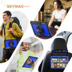 SEYMAC stock Case for Samsung Galaxy Tab S10 Ultra / S9 Ultra Tablet Case 14.6'' Protective with Screen Protector, Pen Holder, 360 Rotate Stand, Hand Strap, Shoulder Strap, Blue1 - Image 5