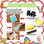 Kosiz 31 Pcs Back to School Teacher Gifts Bulk, Including 6 Thank You Wood Chalkboard Erasers with Markers 6 Note Sticky 6 Wooden Note Holder Measuring Tape for First Day of School Classroom Favor - Image 6