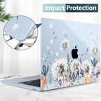 DONGKE for MacBook Air 13 Inch Case M5 2026 M4 2025 M3 M2 2024-2022 A3449 A3240 A3113 A2681, Plastic Hard Shell & Keyboard Cover & Screen Film for MacBook Air 13.6 Inch Case - Dandelion - Image 6