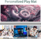 Large Gaming Mouse Pad + Keyboard Wrist Rest + Wrist Support + Coaster Set, Memory Foam Ergonomic for Easy Typing, XXL Extended Gaming Mouse Pad Table Pad - Cherry Pink Dragon - Image 7